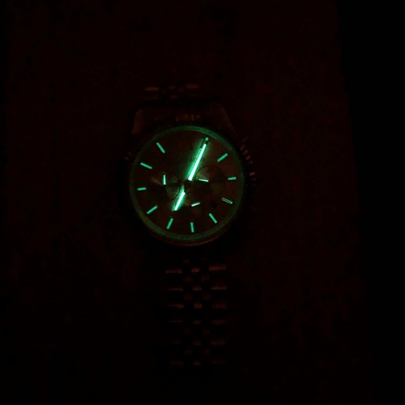 MK Rolex Watch / glow n dark hands - Picture 5 of 7